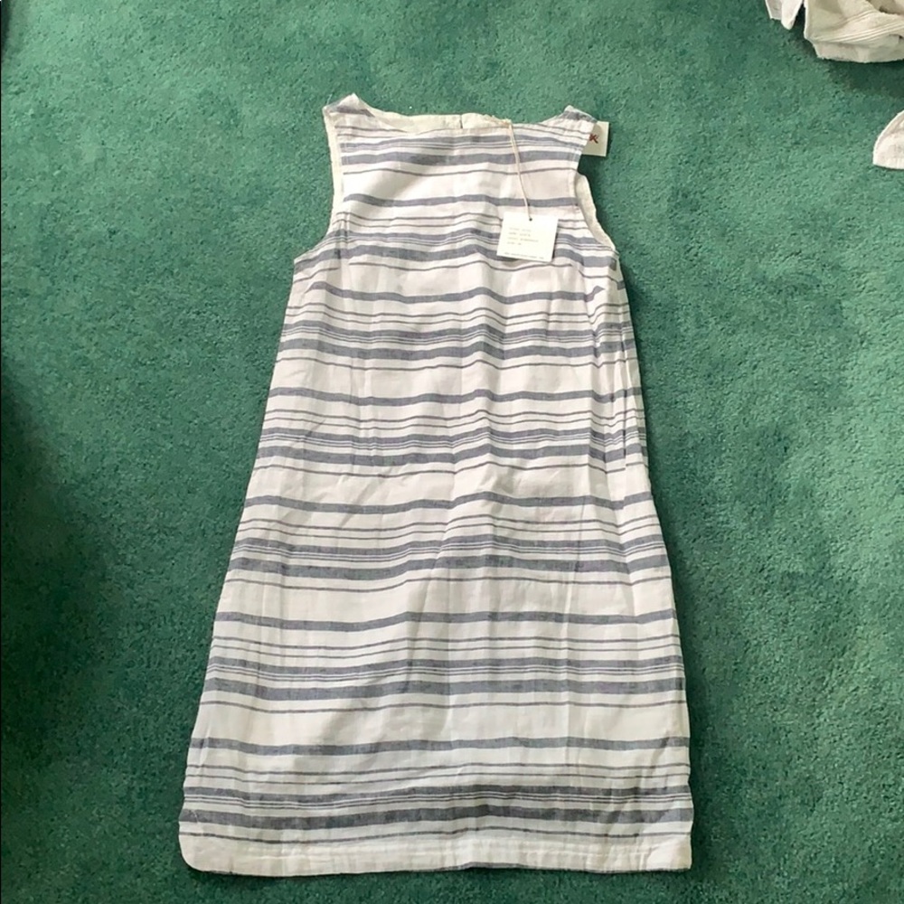 beach lunch lounge stripe dress